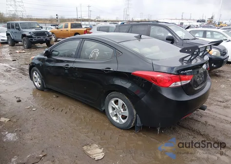 2012 Hyundai Elantra Gls (Ulsan Plant) from USA, damaged, VIN KMHDH4AE4CU281840